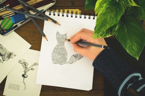Cách đánh bóng khối khi vẽ tranh bằng bút chì đơn giản