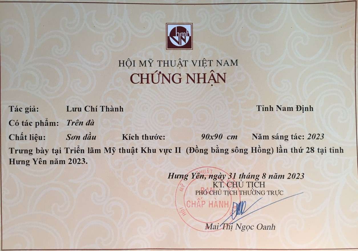 TÁC PHẨM THAM DỰ TRIỂN LÃM MTĐB SÔNG HỒNG 2023